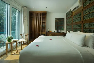 带阳台的双人间或双床间 — Hanoi Media Hotel & Spa